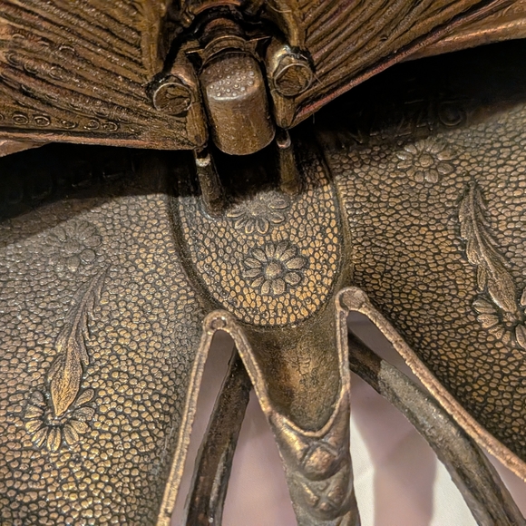 Vintage Brass Butterfly Trinket Box - Picture 2 of 7